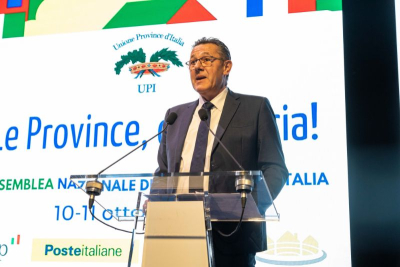 Stefano Marcon, presidente UPI Veneto, Assemblea UPI nazionale all'Aquila - 11 ottobre 2023